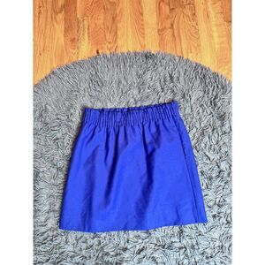 J.Crew Royal Blue Wool City Mini Skirt Size 4